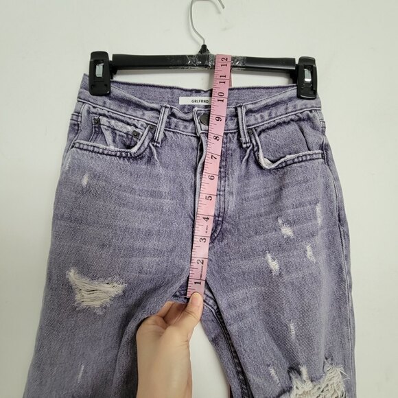GRLFRND KAROLINA You Got The Look Distressed High Rise Button Fly Jeans Sz 23 - Picture 10 of 16